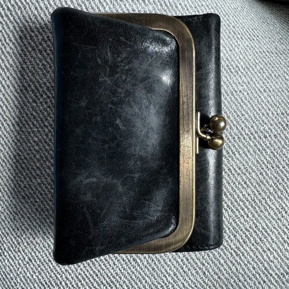 Hobo International Trifold Wallet — Black